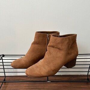 a.n.a Brown Ankle Booties